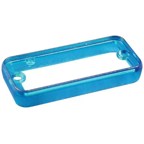Blende, PC, (L x B x H) 129.01 x 55.12 x 10.49 mm, blau, für Serie 1455Q, 1455QBTBU Versand Am Gleichen Tag