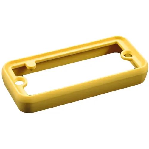 Blende, ABS, (L x B x H) 129.01 x 55.12 x 10.49 mm, gelb, für Serie 1455Q, 1455QBY-10 Ausverkauf