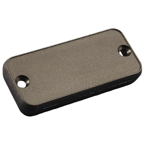 Blende, ABS, (L x B x H) 129.01 x 34.14 x 10.49 mm, schwarz, für Serie 1455P, 1455PPLBK Markenware