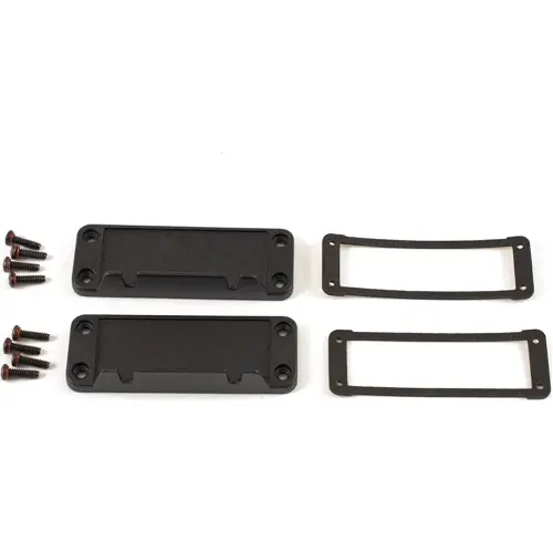 Schnäppchen Abschlussplatte, Aluminium, schwarz, für Serie 1457, 1457JWPF