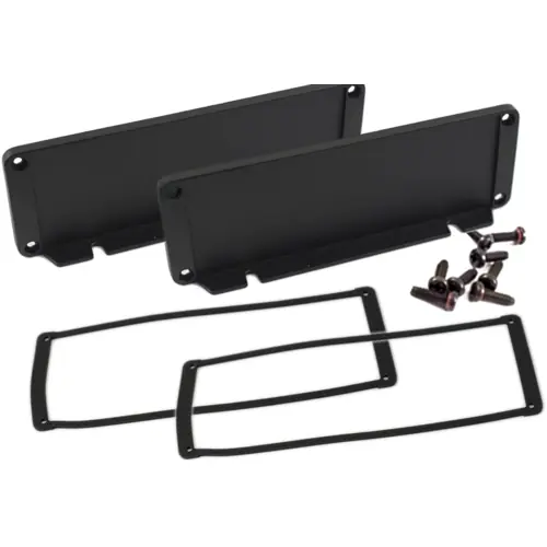 Abschlussplatte, Aluminium, (L x B) 108 x 58.61 mm, schwarz, für Serie 1457, 1457TWPF Markenware