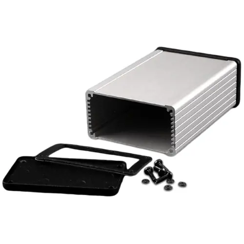 Neu EMI/RFI Endplatte, Aluminium, (L x B) 62 x 33.93 mm, schwarz, für Serie 1457, 1457JEPF-10