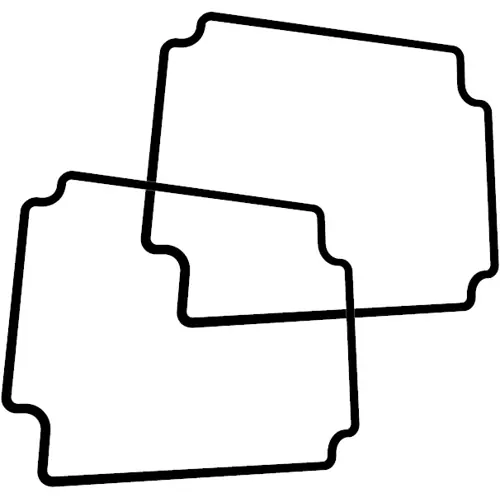 Dichtung, Silikon, (L x B x H) 150 x 64 x 2 mm, schwarz, für Serie 1550Z, 1550Z113GASKET Markenprodukt