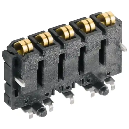 Heißes Angebot Bus-Kontaktblock, Flüssigkristallpolymer, (L x B x H x T) 24 x 16.3 x 5.9 x 16.8 mm, schwarz, für Gehäuse, 1155900000