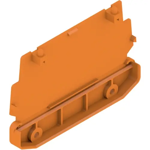 Direktkauf Abschlussplatte, abgewinkelt, PA, (L x B x H) 108.2 x 21.5 x 71.7 mm, orange, 1185360000