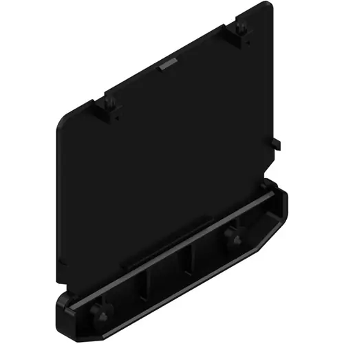 Abschlussplatte, PA, (L x B x H) 108.2 x 21.5 x 101.7 mm, schwarz, für Gehäuse, 1189880000 Echt