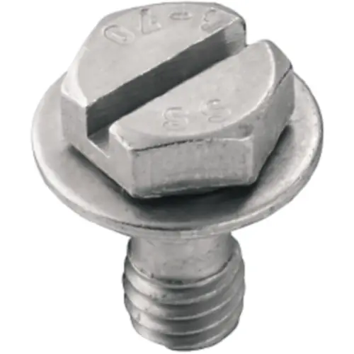 Schraube, gerade, Edelstahl, (B x H x T) 14 x 18 x 14 mm, silber, 1253230000 Geprüft