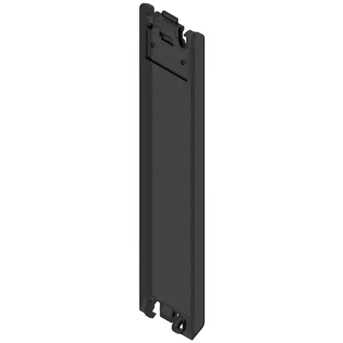 Direkt Vom Hersteller Schwenkdeckel, gerade, PC, (B x H x T) 17.5 x 85.9 x 6 mm, schwarz, für OMNIMATE Gehäuse, 1254150000