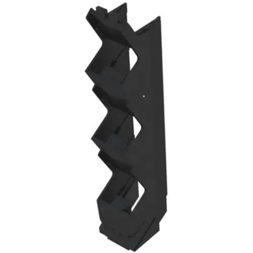 Letzte Chance Seitenelement, PA, (B x H x T) 17.5 x 22.8 x 105.5 mm, schwarz, für OMNIMATE Gehäuse, 1254170000