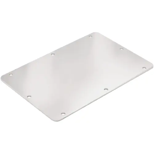 Rabatt Flanschplatte, gerade, Edelstahl, (B x H x T) 100 x 177 x 3 mm, silber, für Klippon TB, 1280900000