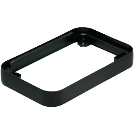 Meistverkauft Zwischenring, PMMA, (L x B x H) 54 x 85 x 12 mm, schwarz, für SOFT-CASE S, A9150219