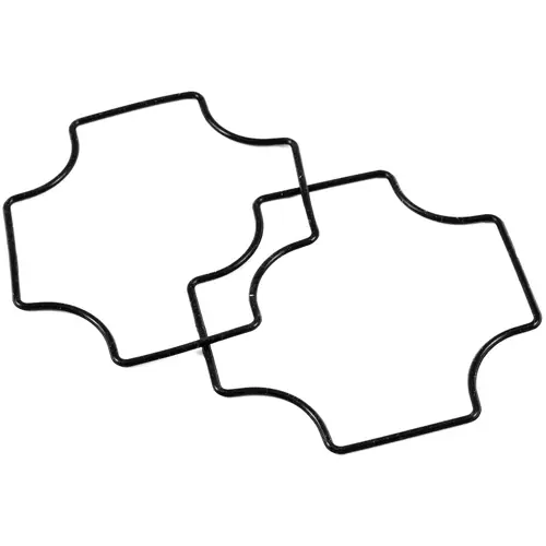 Dichtung, ABS, (L x B x H) 80 x 80 x 45 mm, schwarz, für Serie 1557B/1557BA, 1557BGASKET, Packung mit 2 Stück Sonderangebot