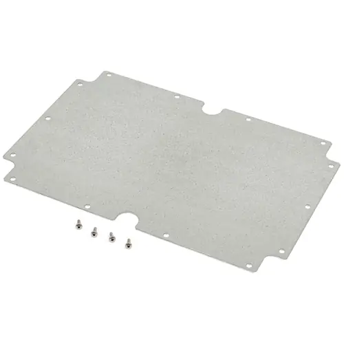 Montageplatte, Stahl, (L x B x H) 284 x 185 x 2 mm, grau, für Serie 1554X/1554XA, 1554XPL Knallerangebot