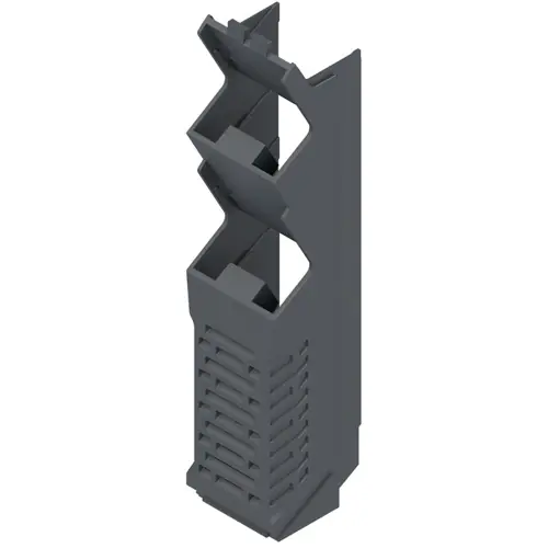 Bestpreis Seitenelement, PA, (B x H x T) 22.5 x 22.8 x 105.5 mm, graphitgrau, für OMNIMATE Gehäuse, 1073370000