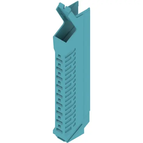 Direktkauf Seitenelement, gerade, PA, (B x H x T) 12.5 x 22.8 x 105.5 mm, lichtblau, für OMNIMATE Gehäuse, 1104230000