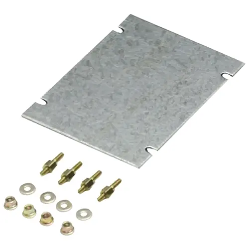 Montageplatte, gerade, Stahlblech, (B x H x T) 134 x 249 x 2 mm, silber, für Klippon TBF, 3018950000 Schneller Versand