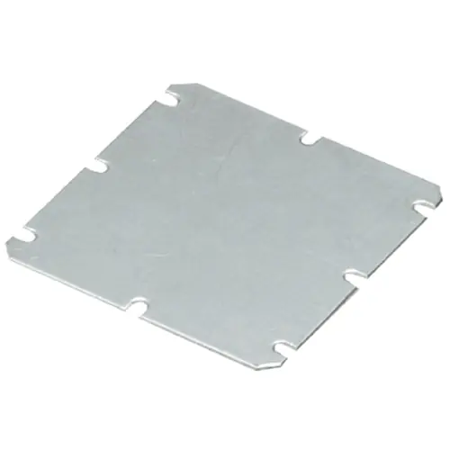 Online Kaufen Montageplatte, gerade, Stahlblech, (B x H) 125 x 125 mm, silber, für Serie MPC, 9535550000