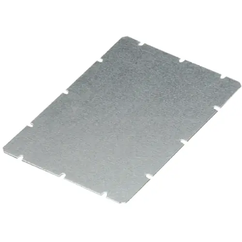 Montageplatte, gerade, Stahlblech, (B x H) 250 x 175 mm, silber, 9535580000 Neue Ware