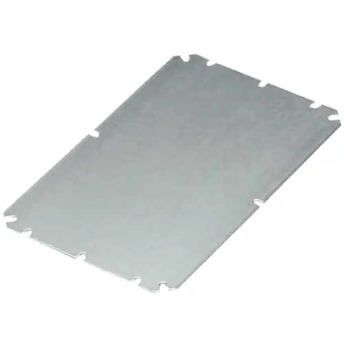 Montageplatte, gerade, Stahlblech, (B x H x T) 360 x 160 x 1.5 mm, silber, für Serie FPC, 9535940000 Versand Am Gleichen Tag