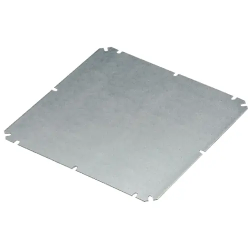 Montageplatte, gerade, Stahlblech, (B x H x T) 260 x 260 x 1.5 mm, silber, für Serie FPC, 9535950000 Kracherpreis