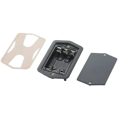 Preisreduziert Batteriefach, Kunststoff, (L x B x H) 104.9 x 64.5 x 21.5 mm, graphitgrau, für 3 Mignon (LR6, R06, AM3, E 91, AA), 58317024