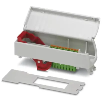 Frontanschlussmodul, PC, (B x H x T) 39.43 x 128 x 48.3 mm, lichtgrau, für Serie ME, 2201493 Letzte Chance