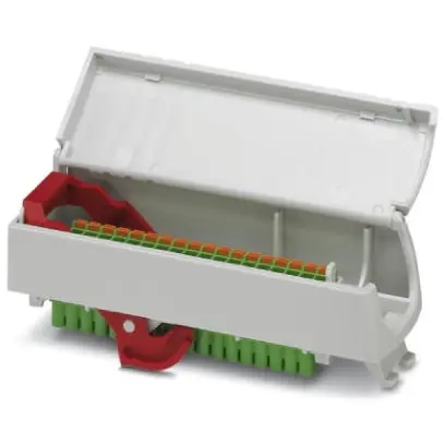 Frontanschlussmodul, PC, (B x H x T) 39.7 x 128 x 48.3 mm, lichtgrau, für Serie ME, 2201494 Direktkauf