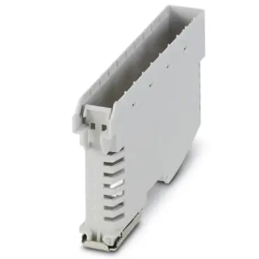 Abverkauf Gehäuseunterteil, PA, (B x H x T) 18.9 x 120.6 x 64.3 mm, lichtgrau, für Gehäuse, 2202506