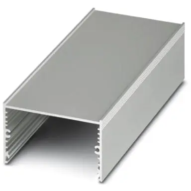 Bestseller Profilabdeckung, Aluminium, (L x B x T) 200 x 75.6 mm x 43.1 mm, silber, für Gehäuse, 2200968