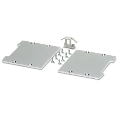 Preis Gesenkt Seitenelement, Aluminium, (B x H x T) 75.4 x 2 x 73.5 mm, silber, 2202085