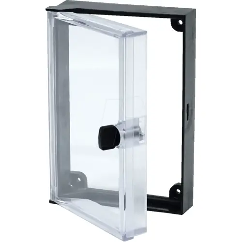 Knallerangebot Tür, mit Montageecken und Schloss, PC, (B x H) 192 x 96 mm, für Schalttafelgehäuse, 446-110-04