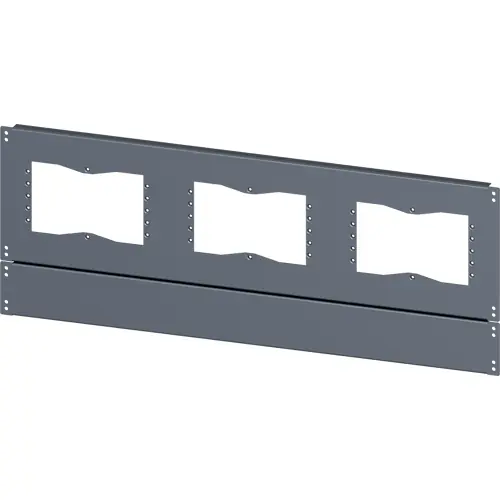 Neuheit Bodenplatte, mit Ausschnitten für Flansche, rechteckig, Stahl, (B x T) 1000 mm x 500 mm, 8MF1005-2UB52-0