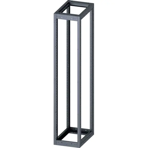 Zertifiziert Gerüst, rechteckig, Stahl, (B x H x T) 400 x 2000 x 600 mm, lichtgrau, für Standard Leergehäuse, 8MF1046-2GS40