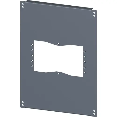 Finale Aktion Bodenplatte, mit Ausschnitten für Flansche, rechteckig, Stahl, (B x T) 400 mm x 600 mm, 8MF1046-2UB52-0