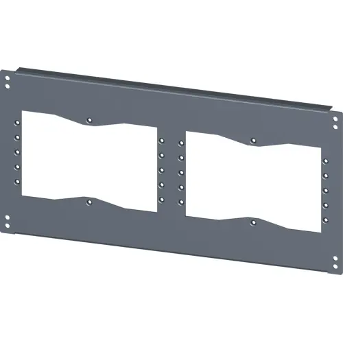 Preisknaller Bodenplatte, mit Ausschnitten für Flansche, rechteckig, Stahl, (B x T) 600 mm x 400 mm, 8MF1064-2UB52-0