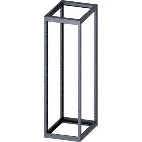 Bestpreis Gerüst, rechteckig, Stahl, (B x H x T) 600 x 2000 x 800 mm, lichtgrau, für Standard Leergehäuse, 8MF1068-2GS40