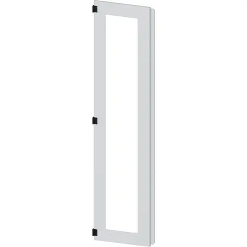 Türhälfte, links, Fenster, rechteckig, Stahl/Glas, (B x H) 450 x 2000 mm, lichtgrau, 8MF1070-2UT25-0BE2 Mega-Angebot
