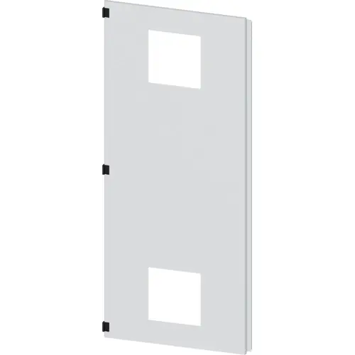 Rabatt Türhälfte, links, mit Ausschnitt für Filterlüfter, rechteckig, Stahl, (B x H) 800 x 2000 mm, lichtgrau, für Filterlüfter, 8MF1080-2UT25-3BA2