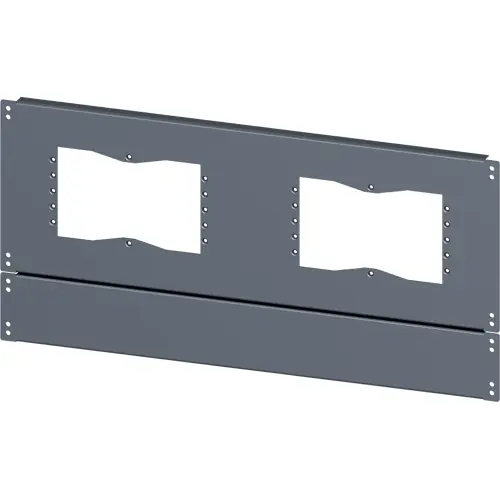 Bodenplatte, mit Ausschnitten für Flansche, rechteckig, Stahl, (B x T) 800 mm x 500 mm, 8MF1085-2UB52-0 Preis Gesenkt