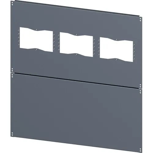 Bodenplatte, mit Ausschnitten für Flansche, rechteckig, Stahl, (B x T) 900 mm x 1000 mm, 8MF1090-2UB52-0 Sonderaktion