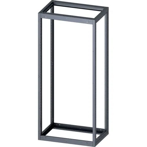 Geprüft Gerüst, rechteckig, Stahl, (B x H x T) 900 x 2000 x 600 mm, lichtgrau, für Standard Leergehäuse, 8MF1096-2GS40