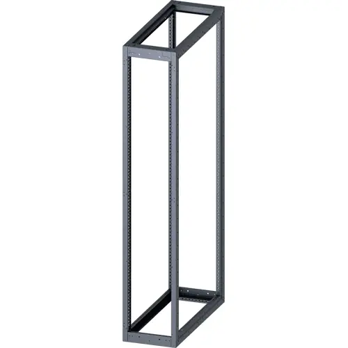 Echt Gerüst, rechteckig, Stahl, (B x H x T) 400 x 2200 x 1000 mm, lichtgrau, für Standard Leergehäuse, 8MF1240-2GS40