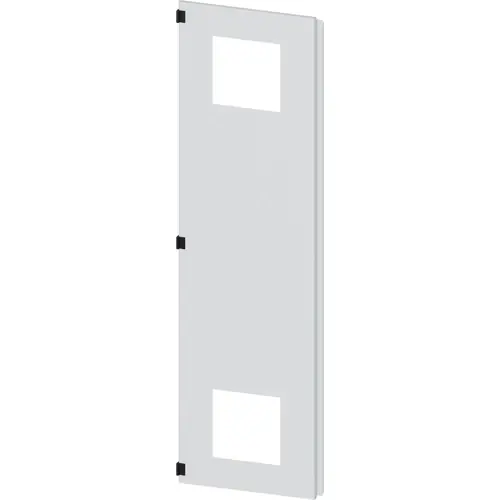 Highlight Türhälfte, links, mit Ausschnitt für Filterlüfter, rechteckig, Stahl, (B x H) 600 x 2200 mm, lichtgrau, für Filterlüfter, 8MF1260-2UT25-3BA2