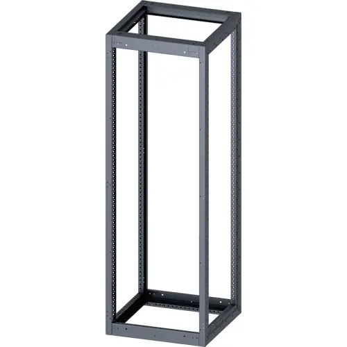 Gerüst, rechteckig, Stahl, (B x H x T) 600 x 1800 x 600 mm, für Standard Leergehäuse, 8MF1866-2GS30 Highlight