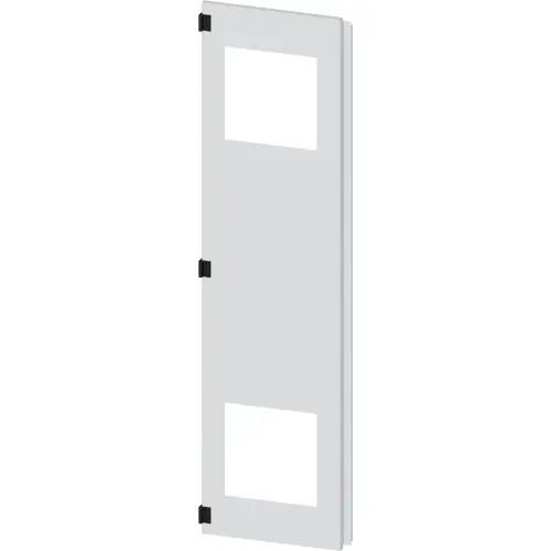 Türhälfte, links, mit Ausschnitt für Filterlüfter, rechteckig, Stahl, (B x H) 450 x 1800 mm, lichtgrau, für Filterlüfter, 8MF1870-2UT25-3BA2 Bestseller