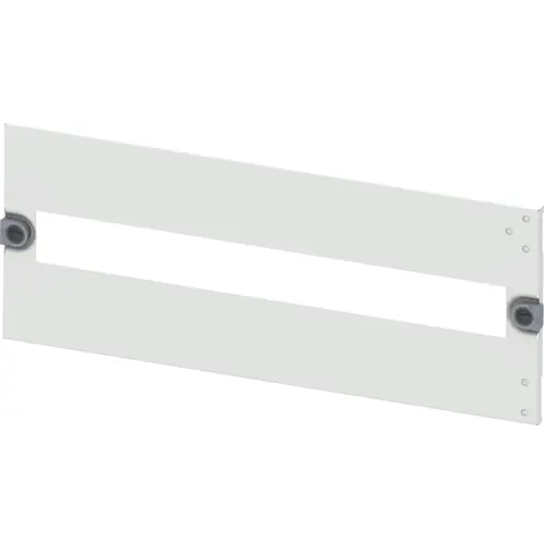 Blende Installationseinbaugeräte, rechteckig, Stahlblech, (B x H x T) 600 x 200 x 10 mm, 24 TE, lichtgrau, 8PQ2020-6BA12 Neue Ware