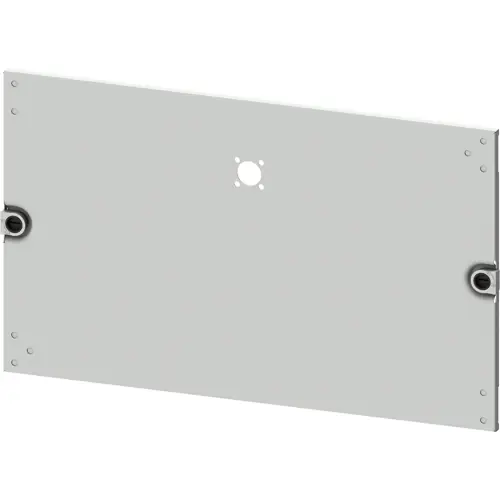 Sichere Zahlung Blende, rechteckig, Stahlblech, (B x H x T) 600 x 300 x 10 mm, lichtgrau, 8PQ2030-6BA04