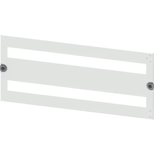 Neue Kollektion Blende Installationseinbaugeräte, rechteckig, Stahlblech, (B x H x T) 800 x 300 x 10 mm, 2x35 TE, lichtgrau, 8PQ2030-8BA03