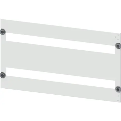 Blende Installationseinbaugeräte, rechteckig, Stahlblech, (B x H x T) 800 x 400 x 10 mm, 2x35 TE, lichtgrau, 8PQ2040-8BA10 Markenprodukt