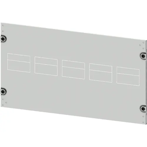 Sonderangebot Blende, rechteckig, Stahlblech, (B x H x T) 800 x 400 x 10 mm, lichtgrau, 8PQ2040-8BA23